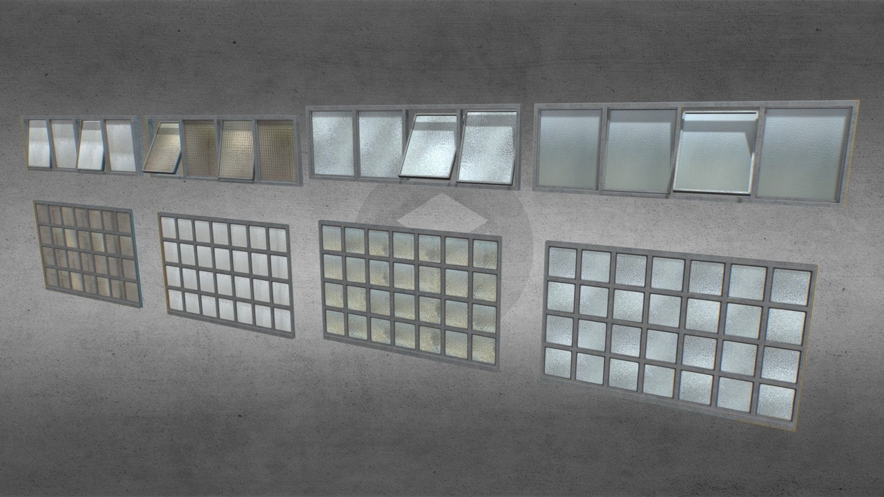 Factory windows pack 4 | Fab
