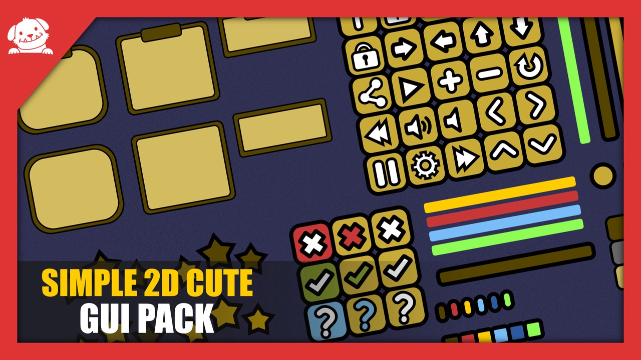 Media 1 for listing Simple Cute 2D GUI (With Source)