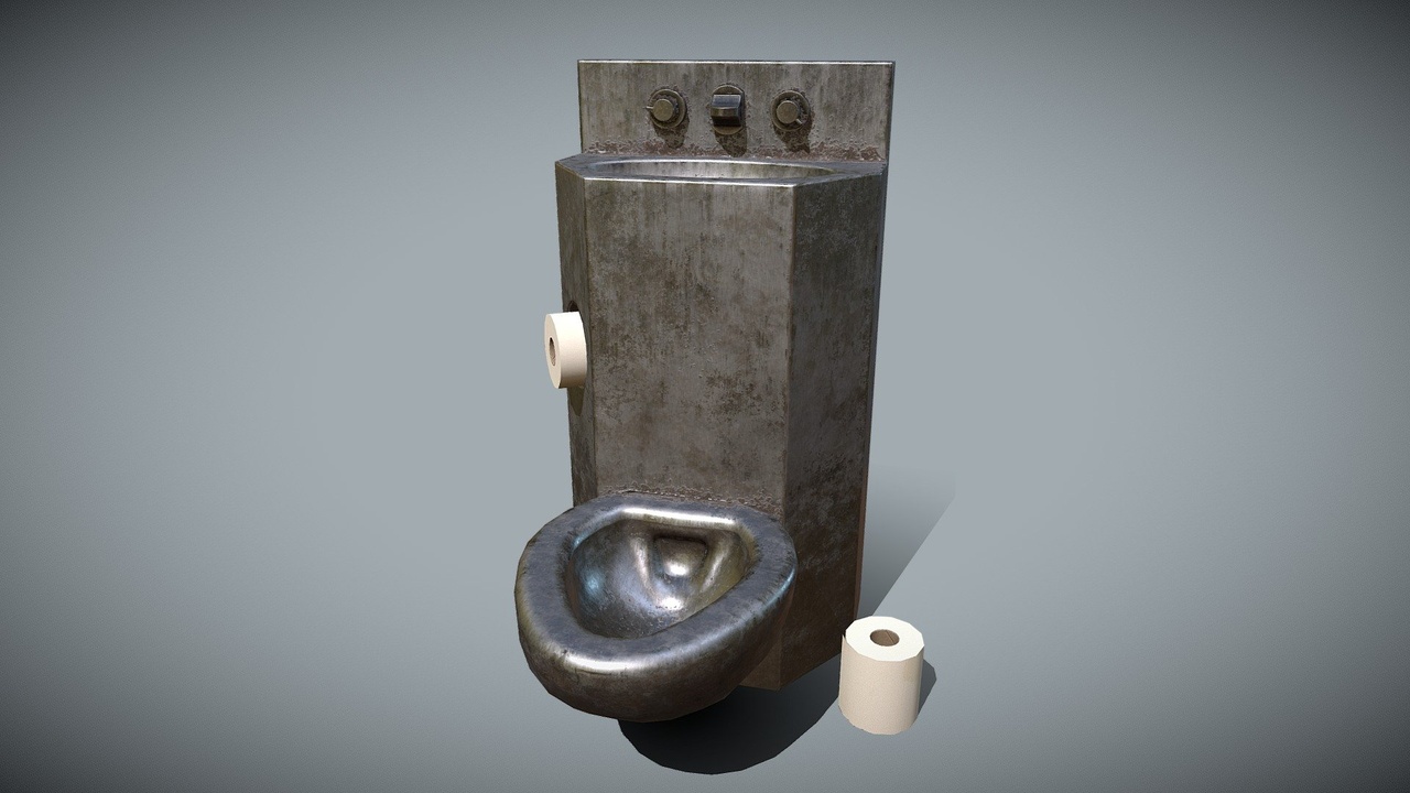 Media 1 for listing Prison Toilet Sink for Jail Cell Asset Pack