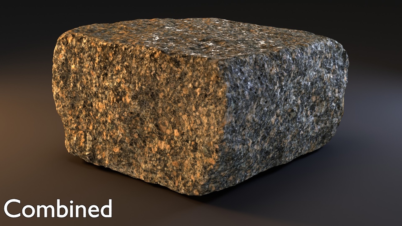 Media 1 for listing Granitic paving stone 05 - High-res mesh