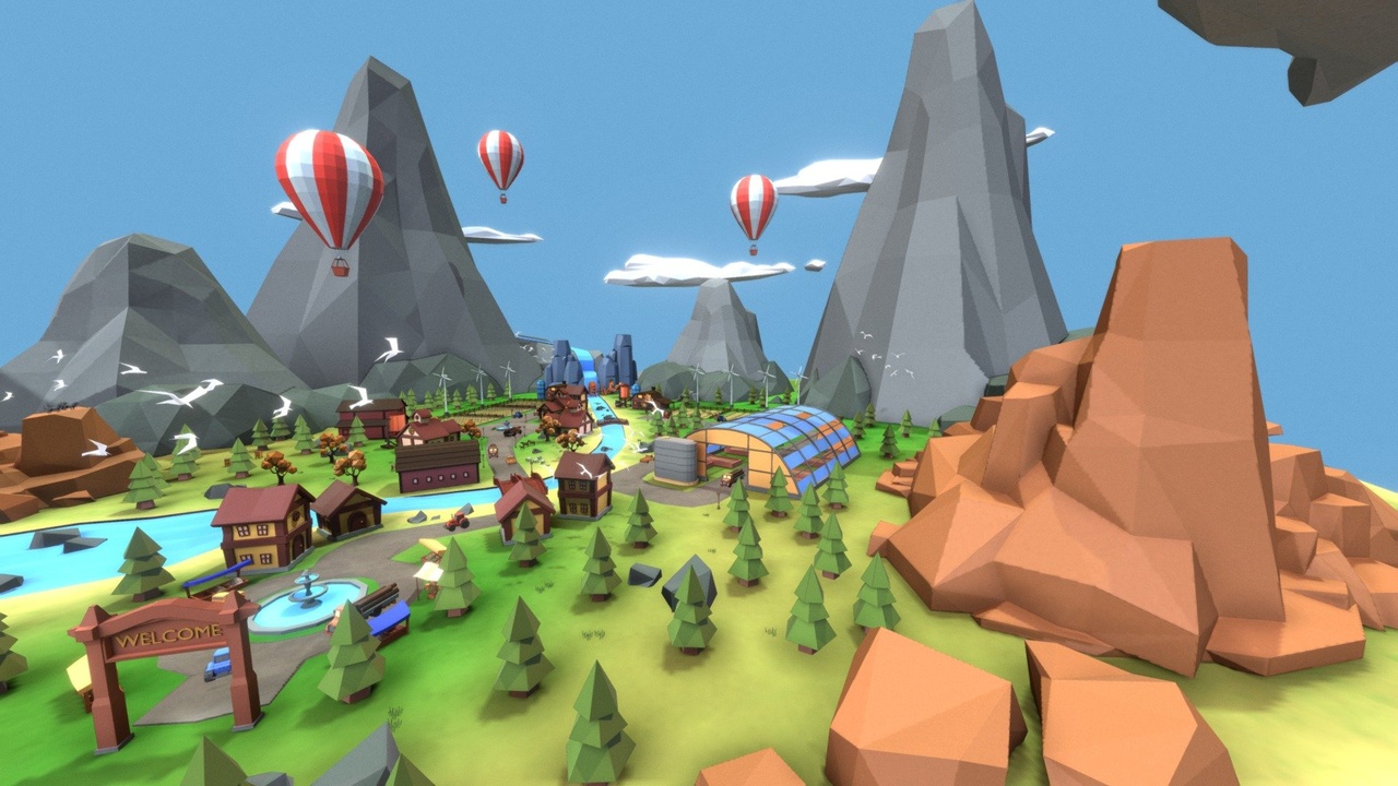 Media 1 for listing 3D Lowpoly Farm Village