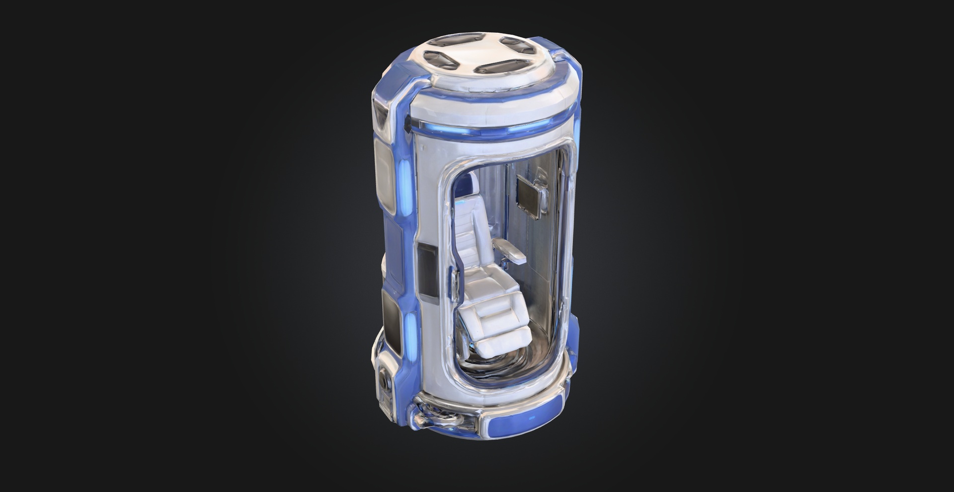 Sci-Fi Cryo Stasis Pod - Sleep Chamber | Fab