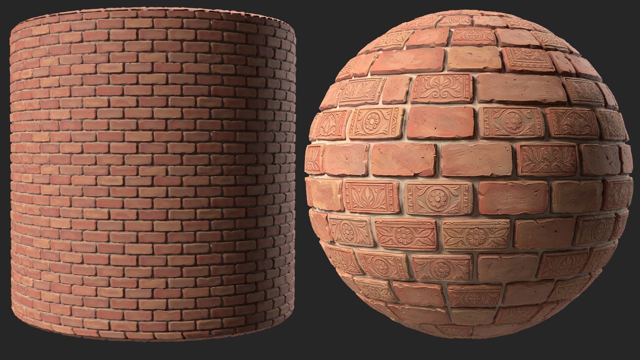 Media 1 for listing 15 Seamless Stylized Brick Materials Pack