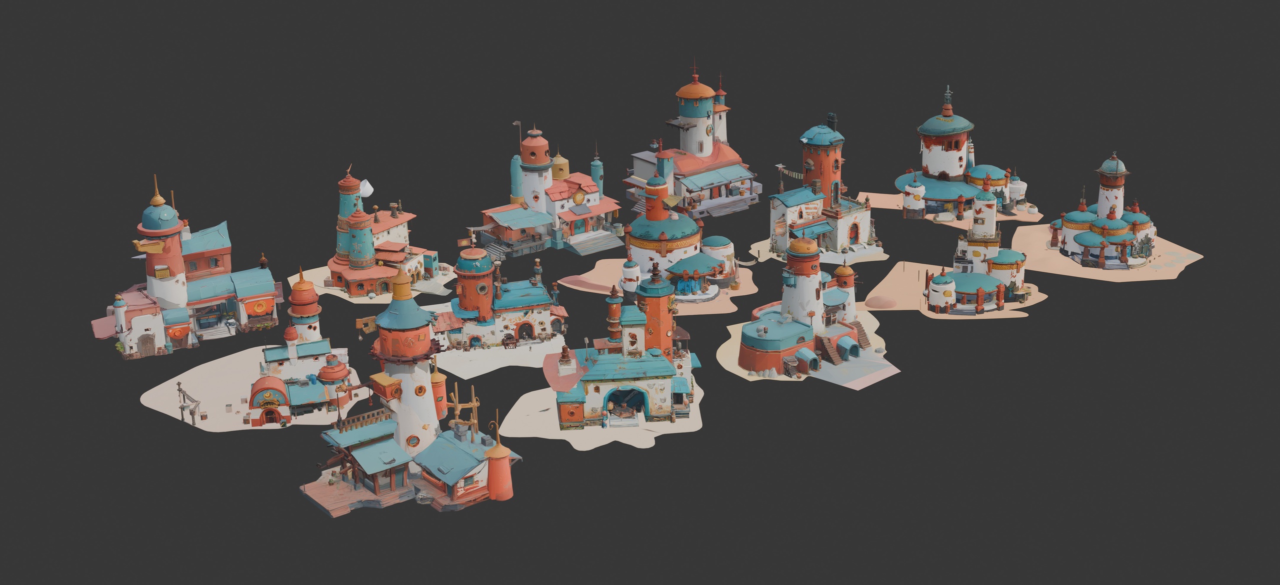 Media 1 for listing Fantasy Architecture Set