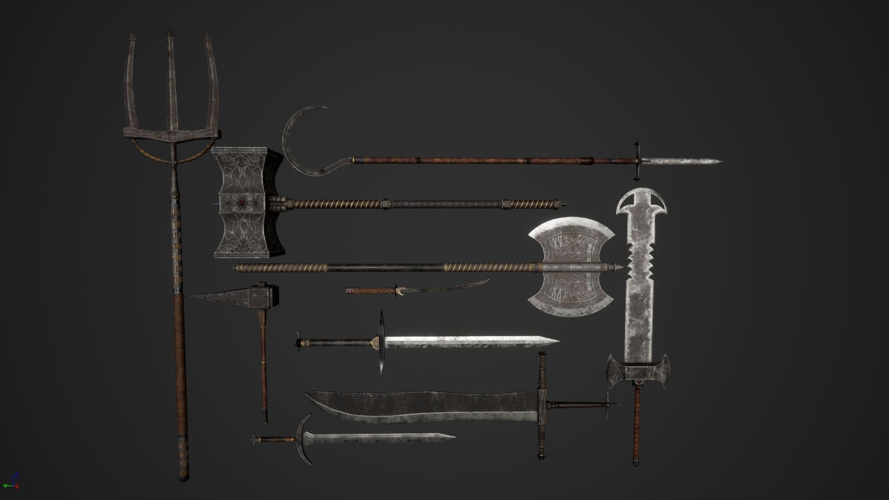 Media 1 for listing Fantasy Old Style Weapon Pack