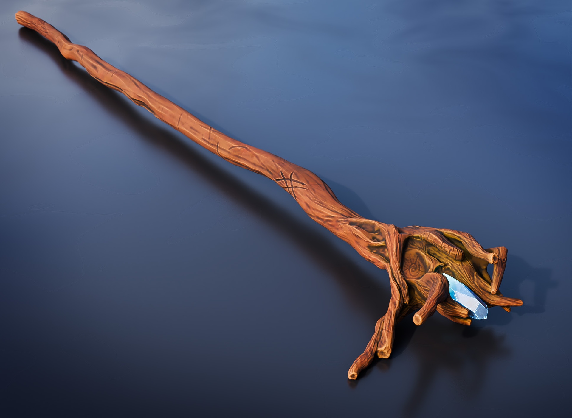 Media 1 for listing The Grip (Wizard Staff with Crystal)