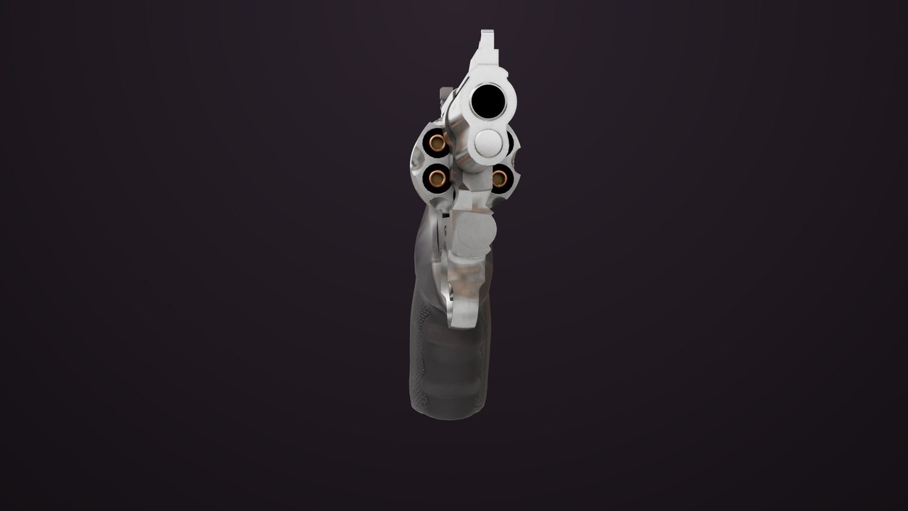 Small Revolver 06 Silver All PBR Unity UE Textures 제품 등록을 위한 미디어 1개