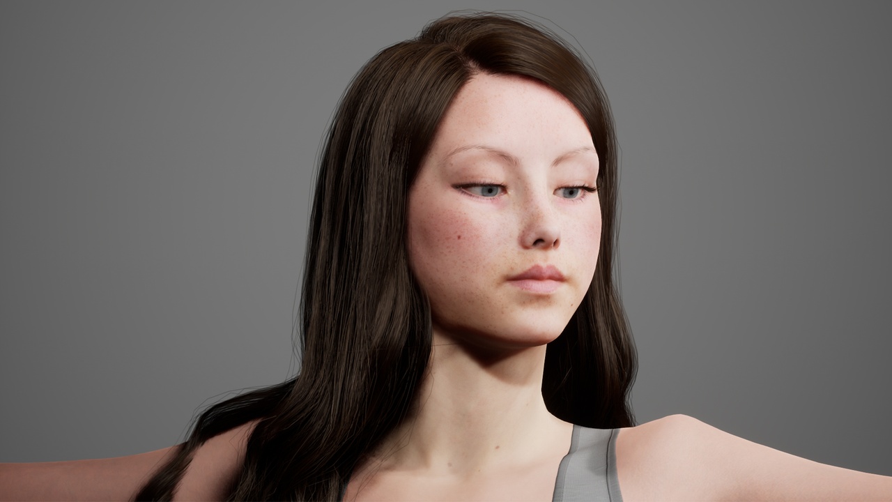 Media 1 for listing MetaHair 210- Groom hair for Metahumans - With lowpoly version in additional