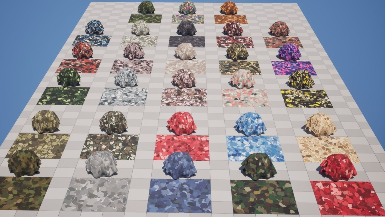 Media 1 for listing Stylized Camouflage Fabric Material Pack