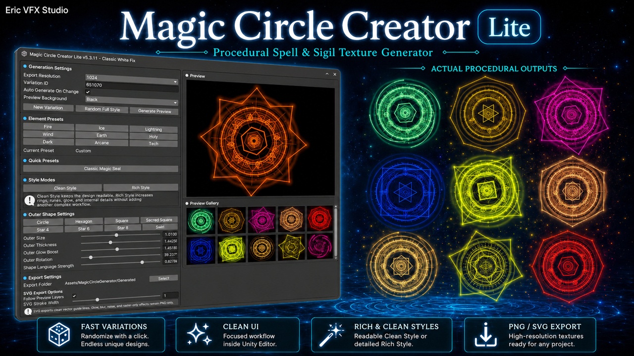 Unity Magic Circle Creator Lite | Fab