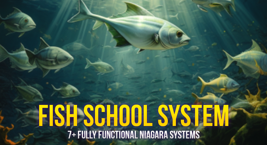 Fully Functional Fish School System in Underwater Scene | Fab