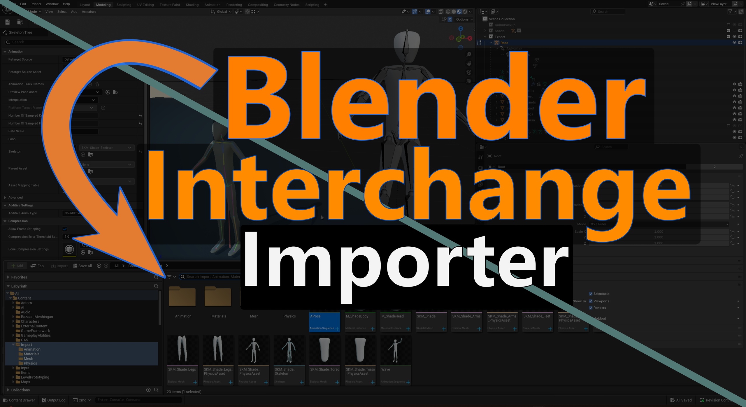 Media 1 for listing Blender Interchange Content Importer