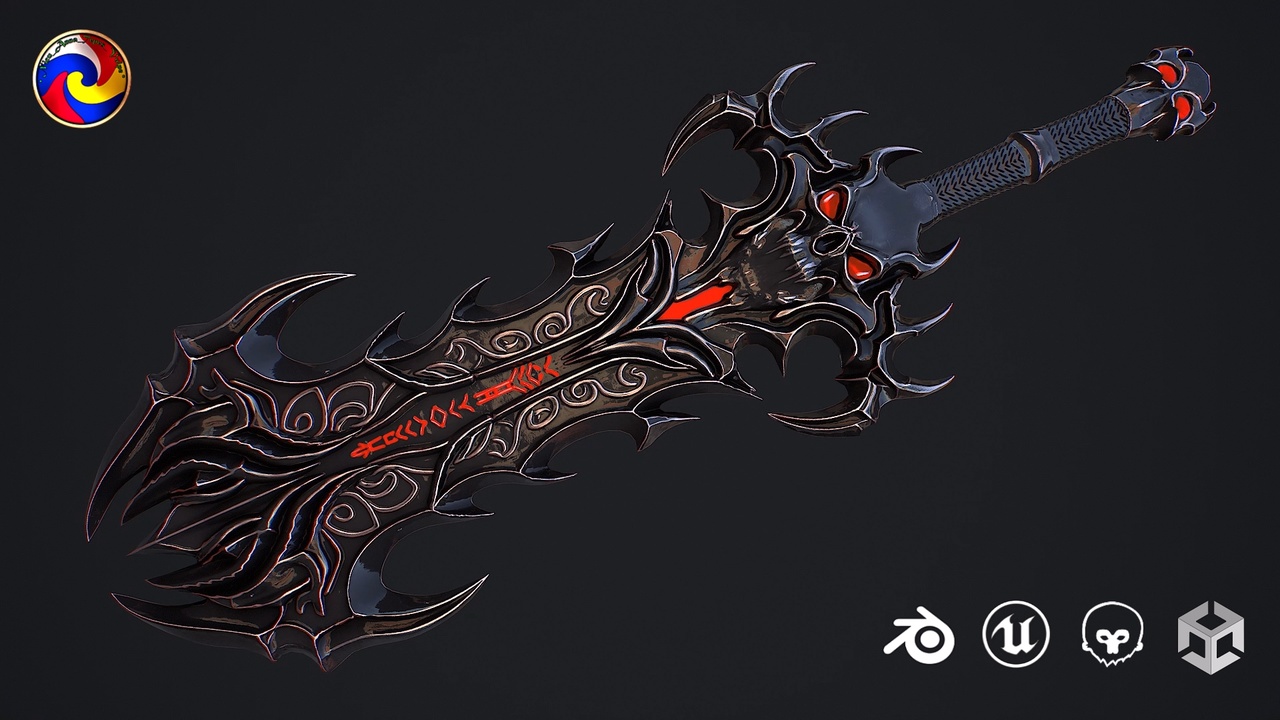 Media 1 for listing Fantasy sword 31 3D model