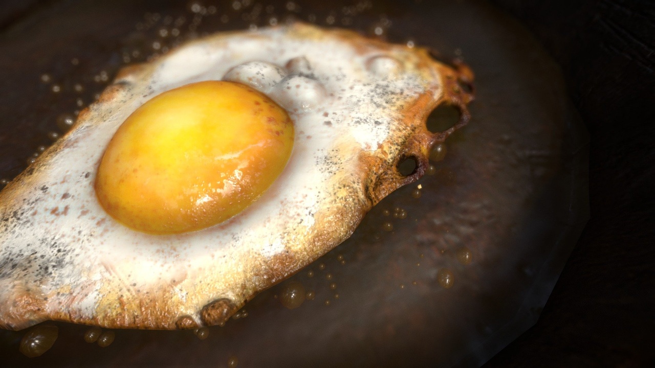 Media 1 for listing Fried Egg - Cooking Animation