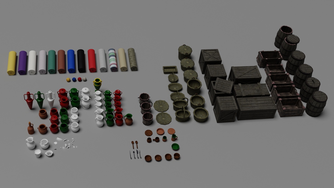 Media 1 for listing Medieval Market Vol 3 - Storage & Goods