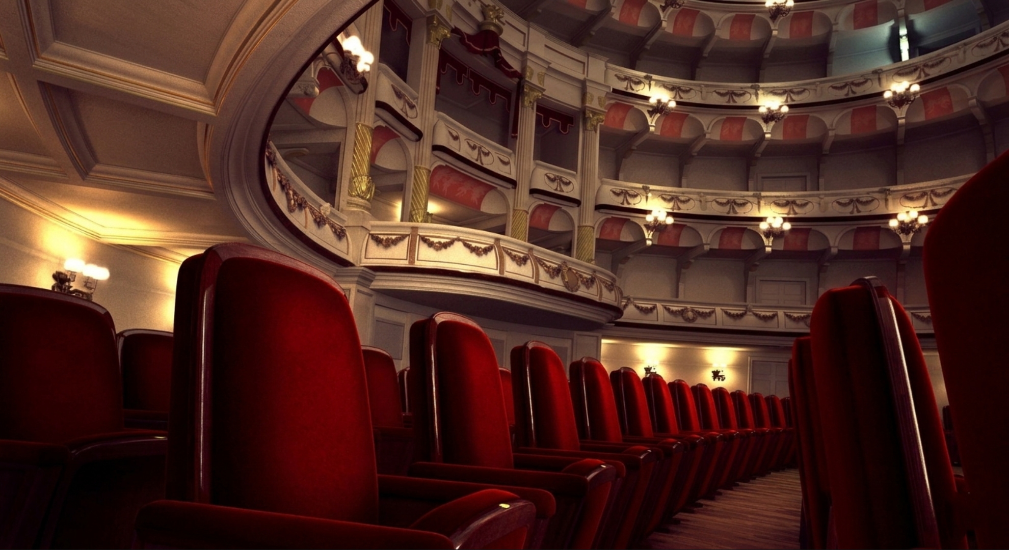 Classical Theater Interior – Opera House Auditorium 3D Model | Fab