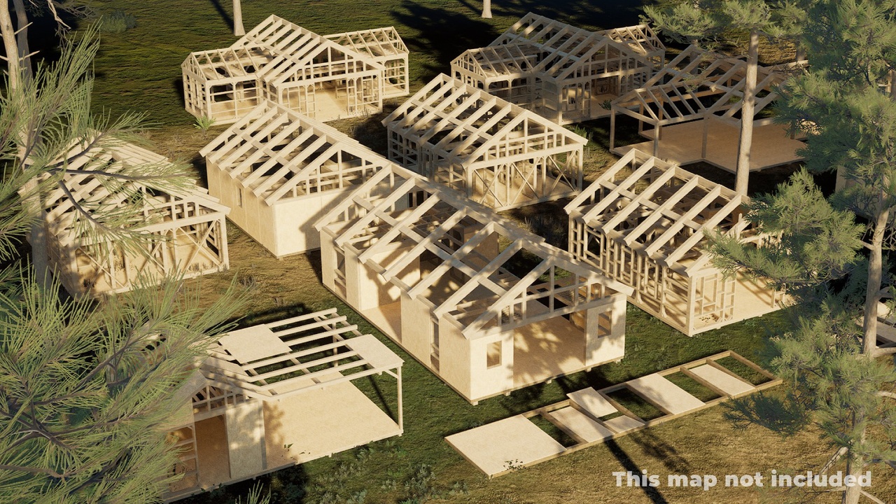 Media 1 for listing Wooden House Structures 🪚🚧 - UE5