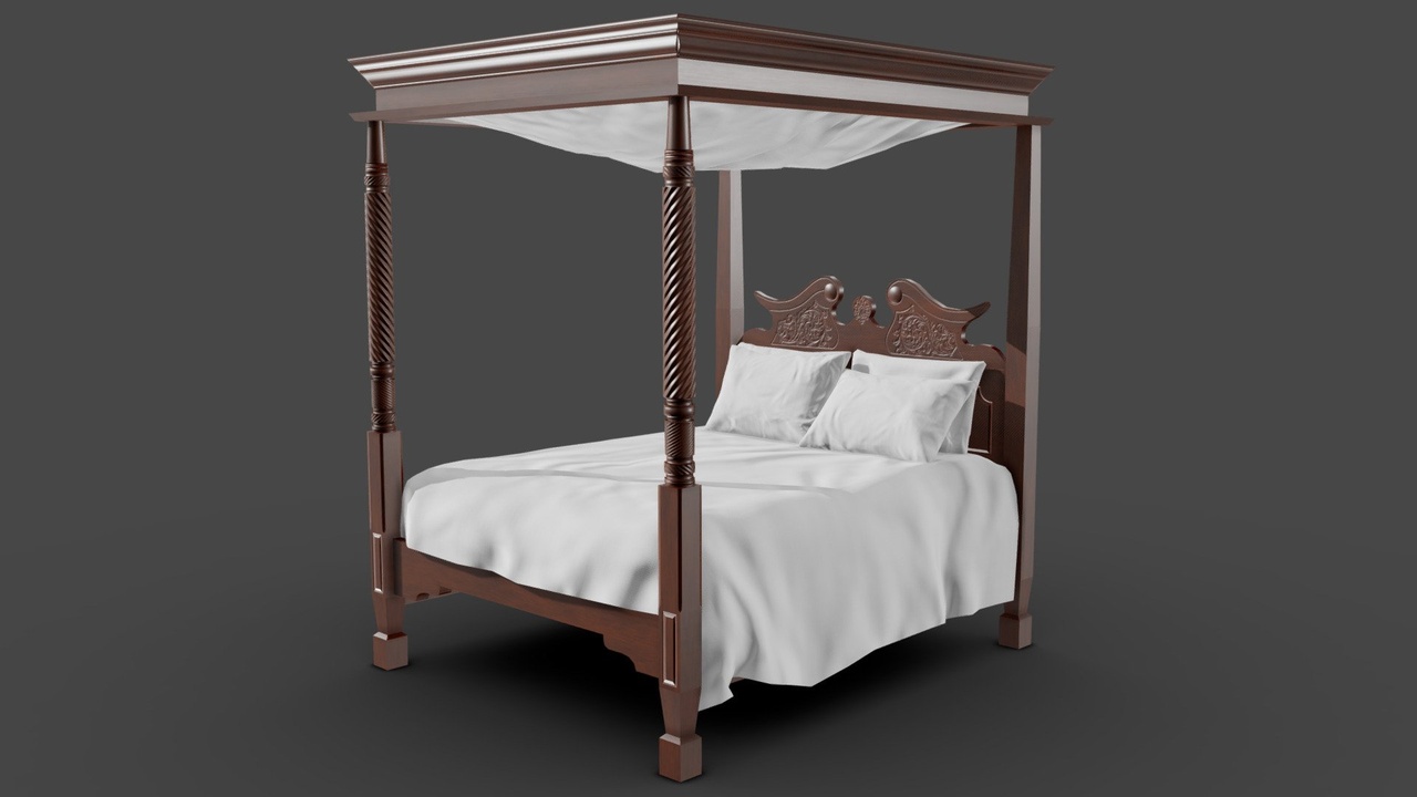 Media 1 for listing Antique Canopy Bed