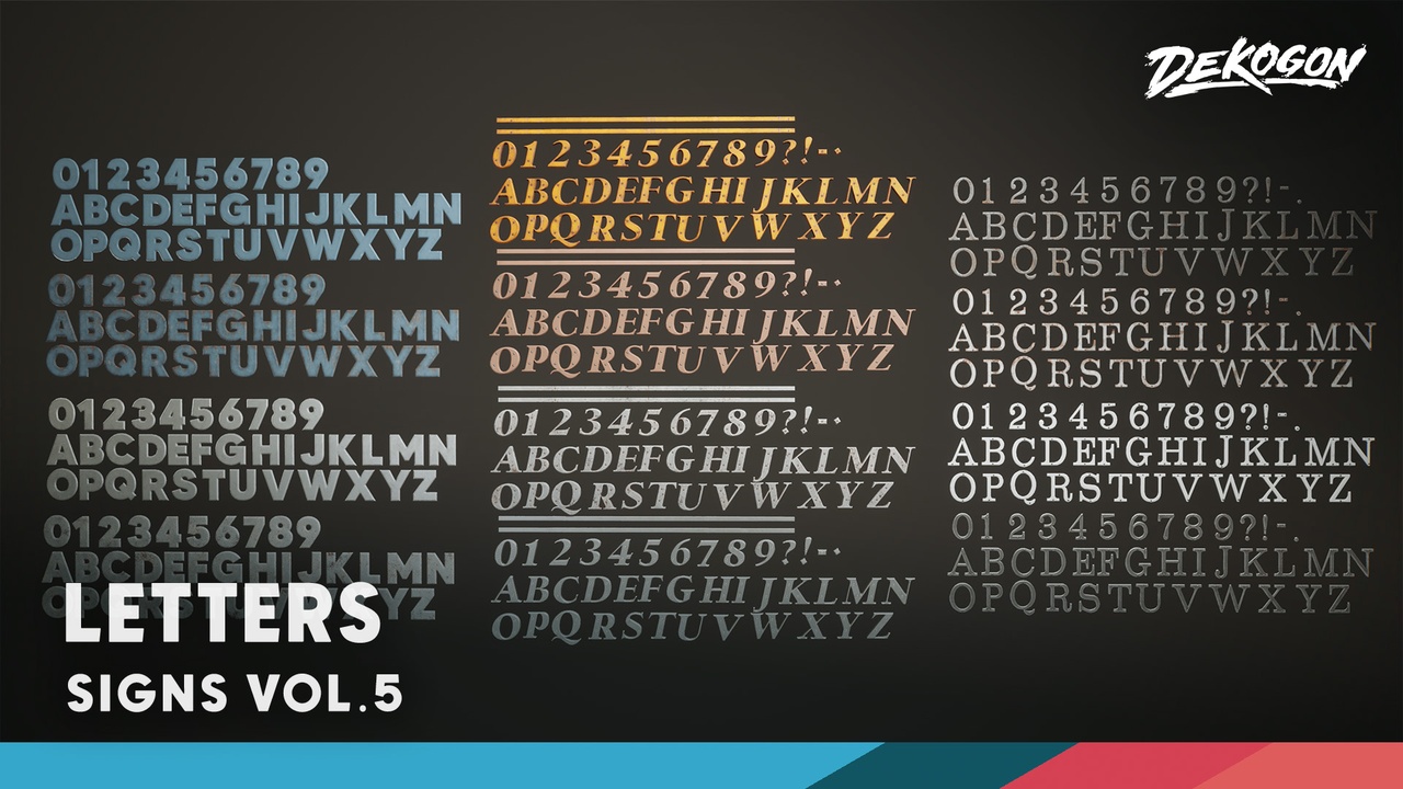 Media 1 for listing Signage VOL.5 - Letters