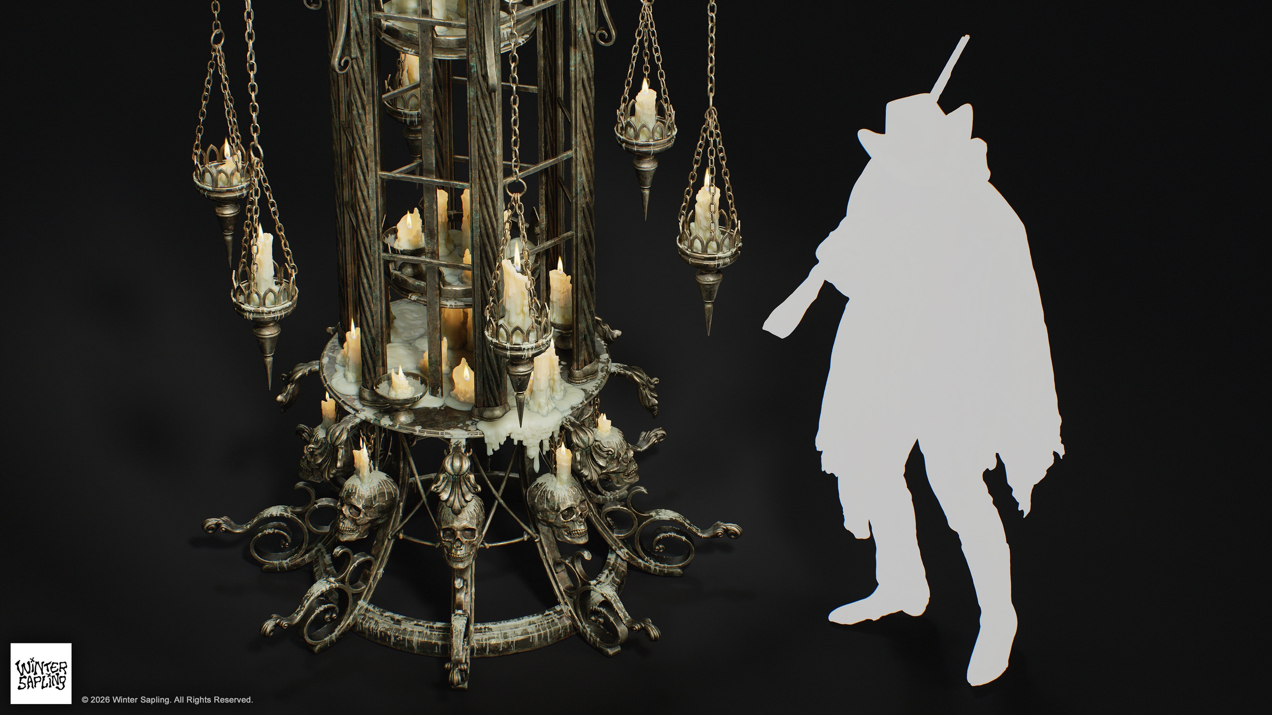 Media 1 for listing Gothic Lantern tower and candles asset pack