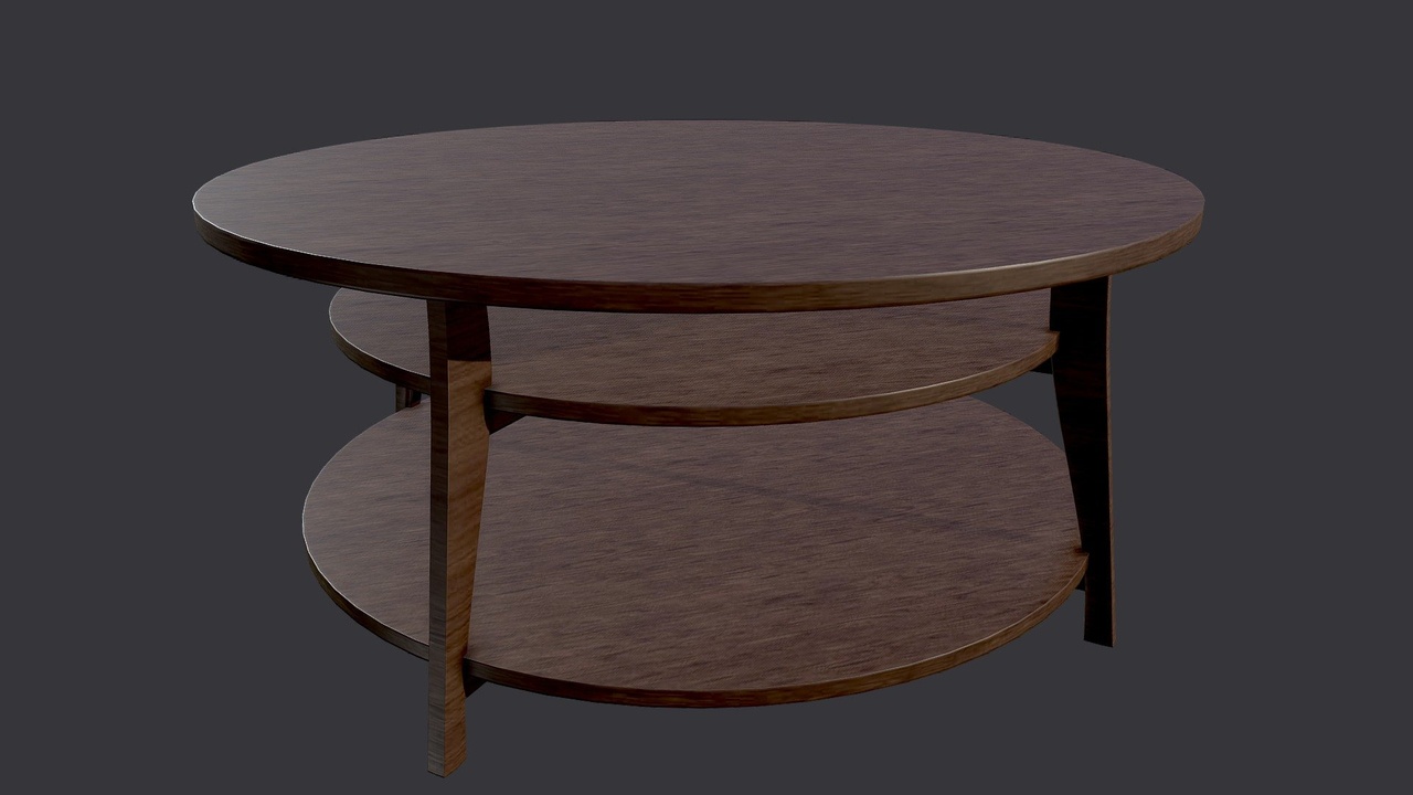 Media 1 for listing Circular Side Oak Table