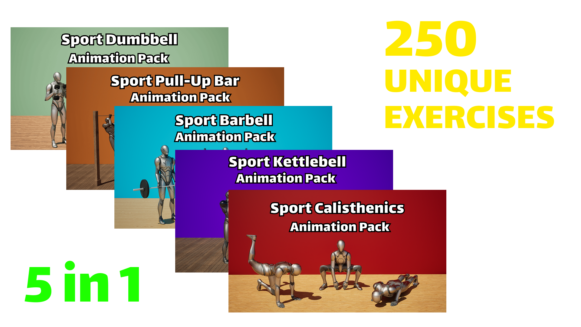 Ultimate Sport Animation Bundle [Workout|Fitness|Gym|Exercises] | Fab