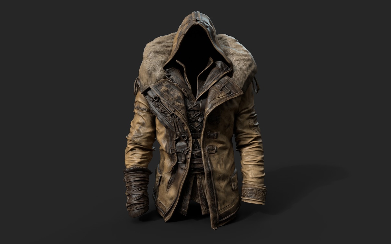 Media 1 for listing Leather Jacket with Hood