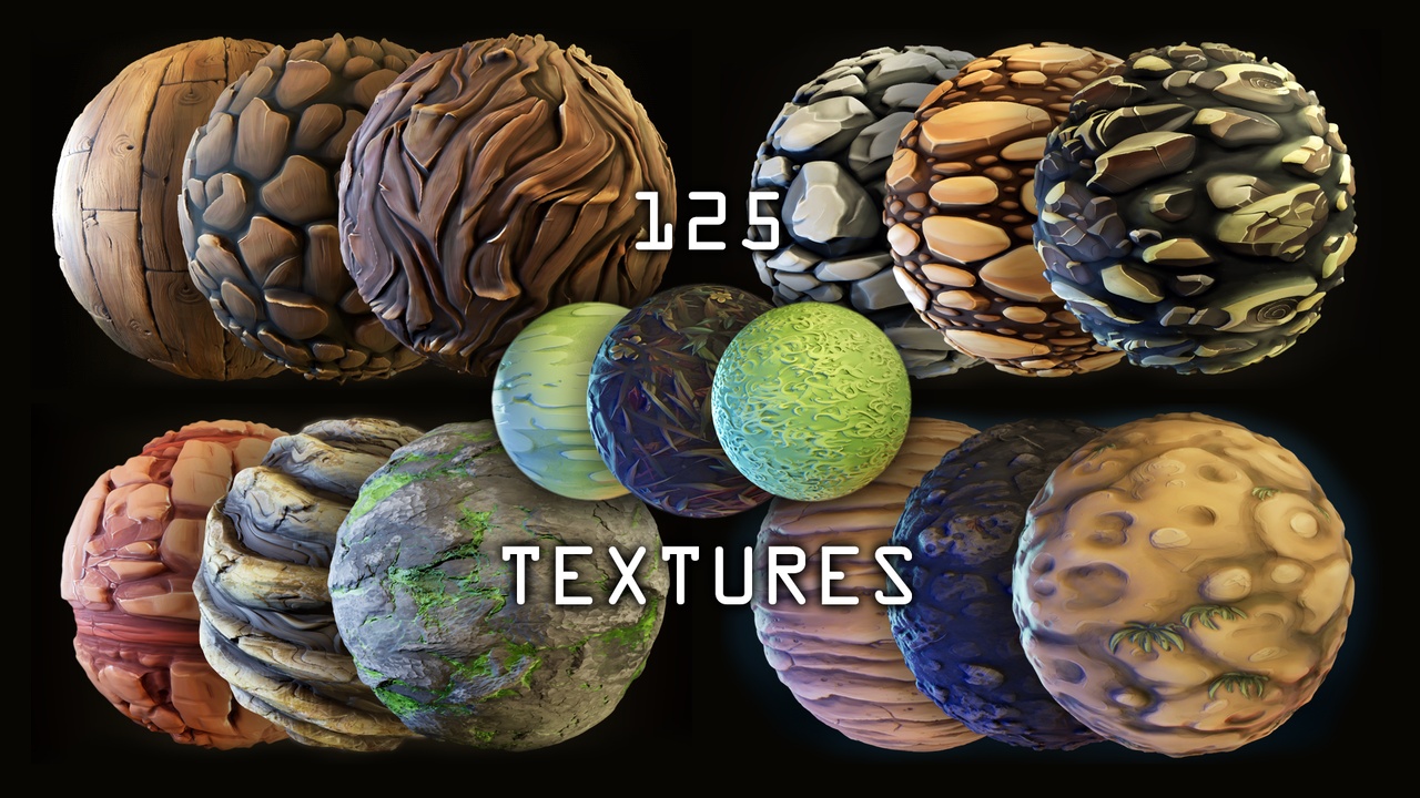 Media 1 for listing Stylized Textures Mega Pack