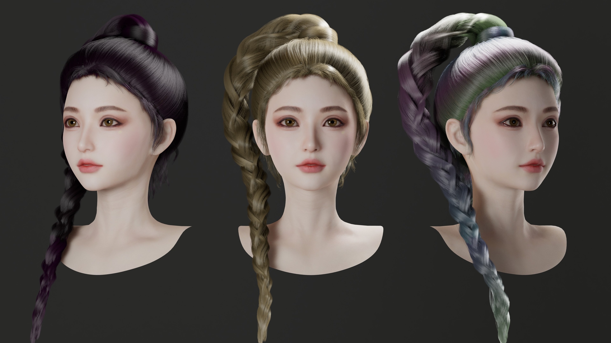 Medium 1 für Eintrag Tactical High Braid For MetaHuman
