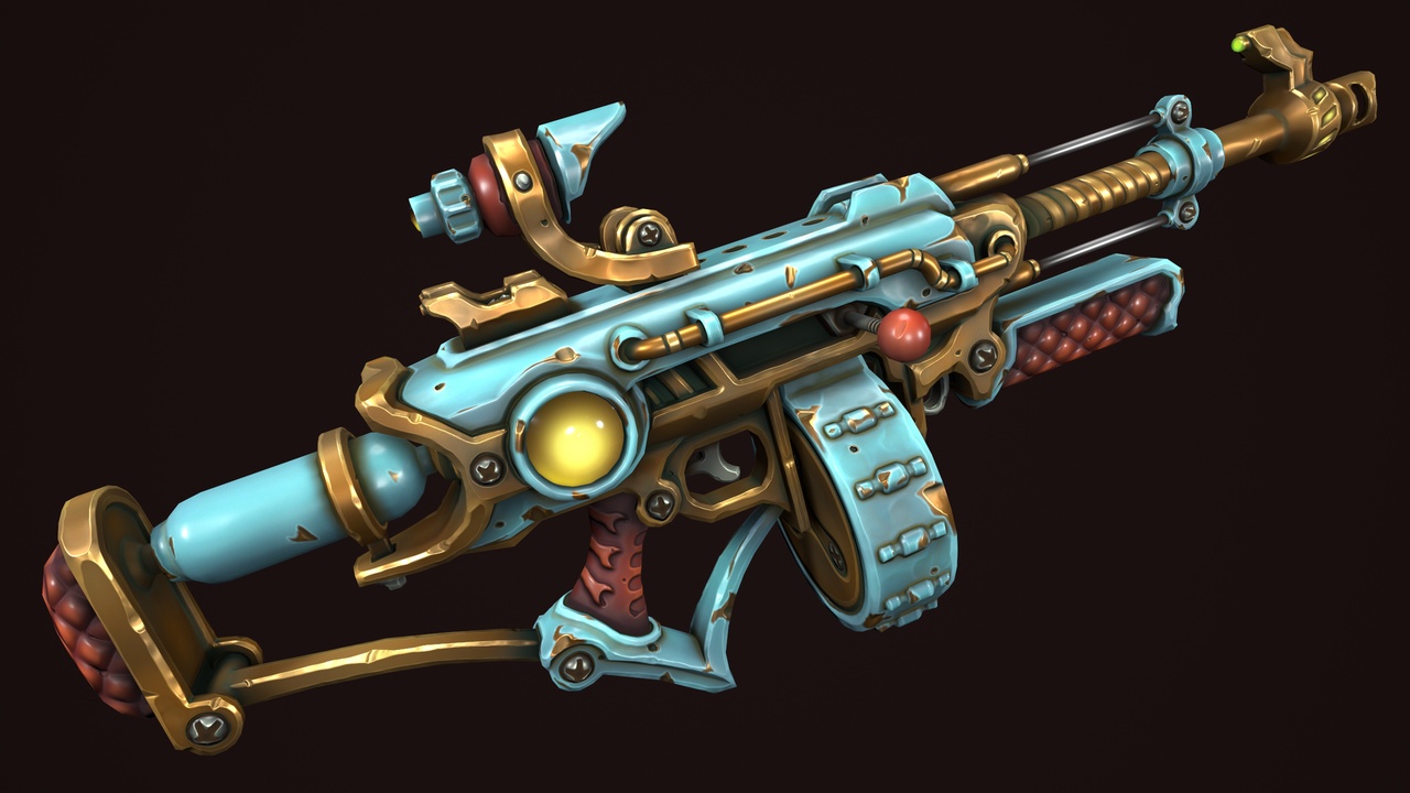 Media 1 for listing Steampunk assault rifle