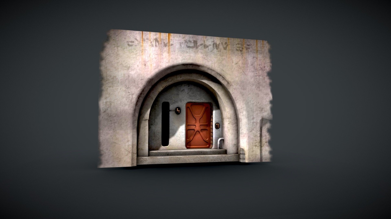 Media 1 for listing Sc-Fi Desert Inspired Diorama Doorway