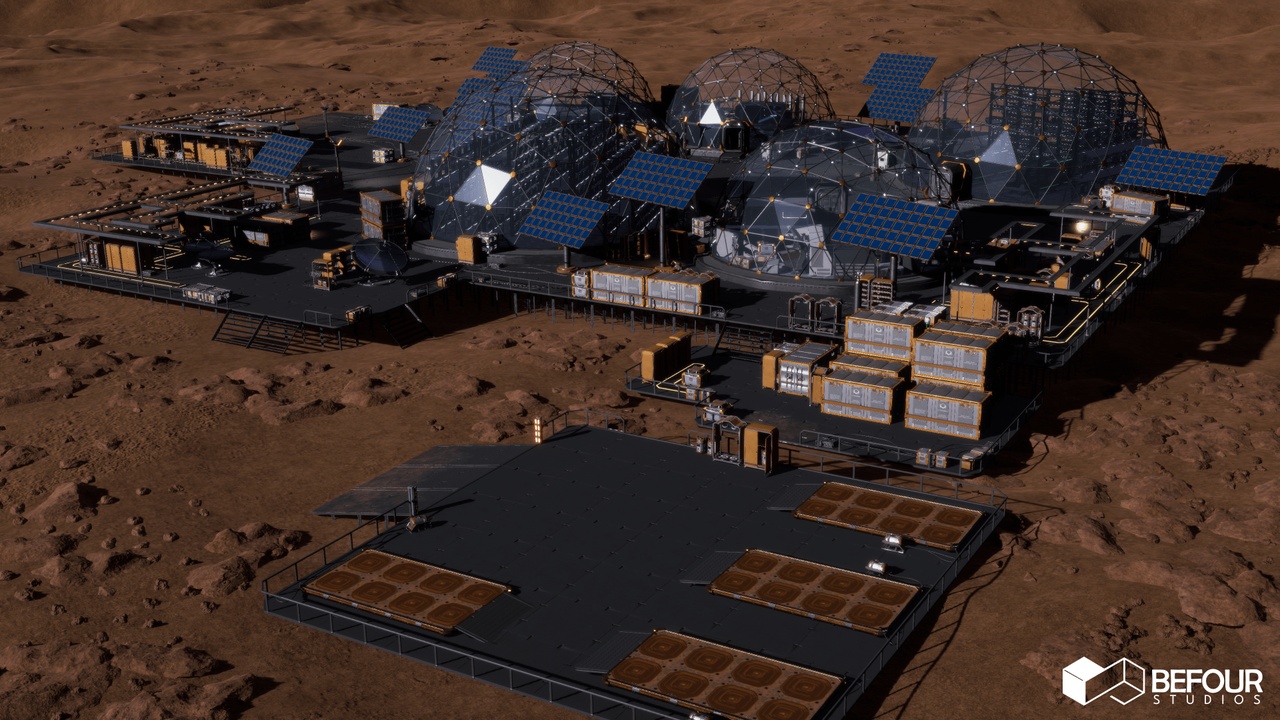 Media 1 for listing Orbital Base Environment ( Modular Sci-Fi Space Station) - Unity