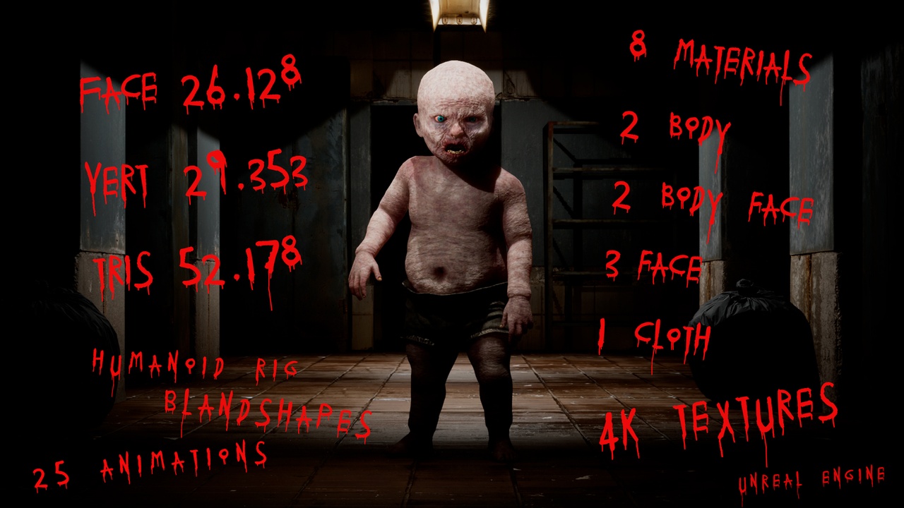 Media 1 for listing Creepy baby