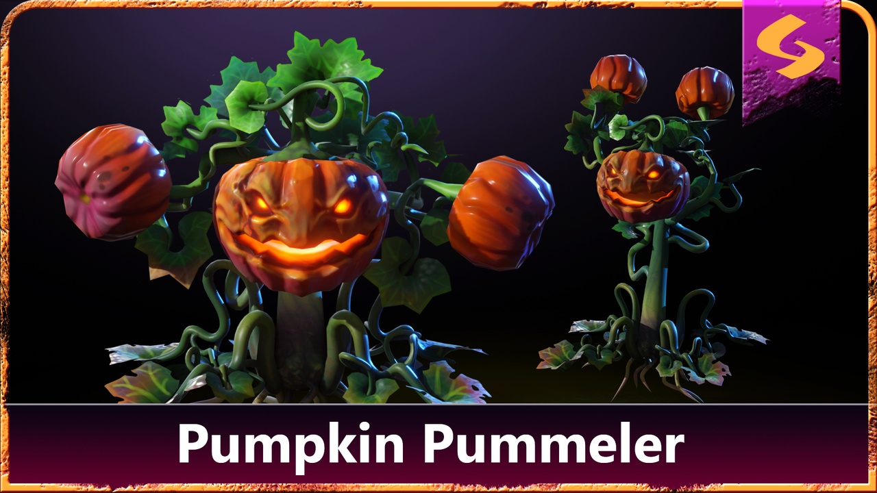 Media 1 for listing Pumpkin Pummeler | Game-Ready Stylized Monster