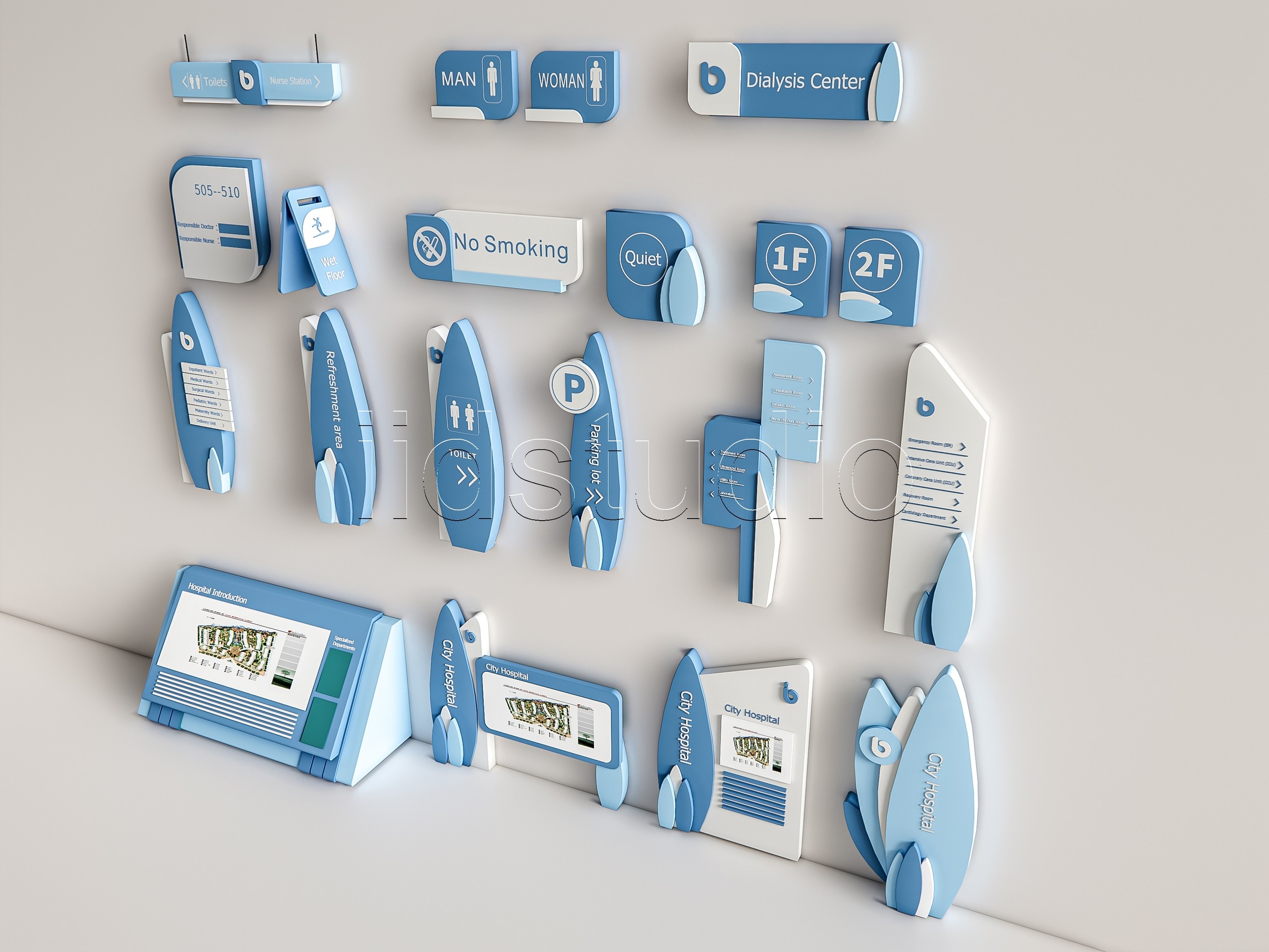 Media 1 for listing Hospital Department Guide Sign 3