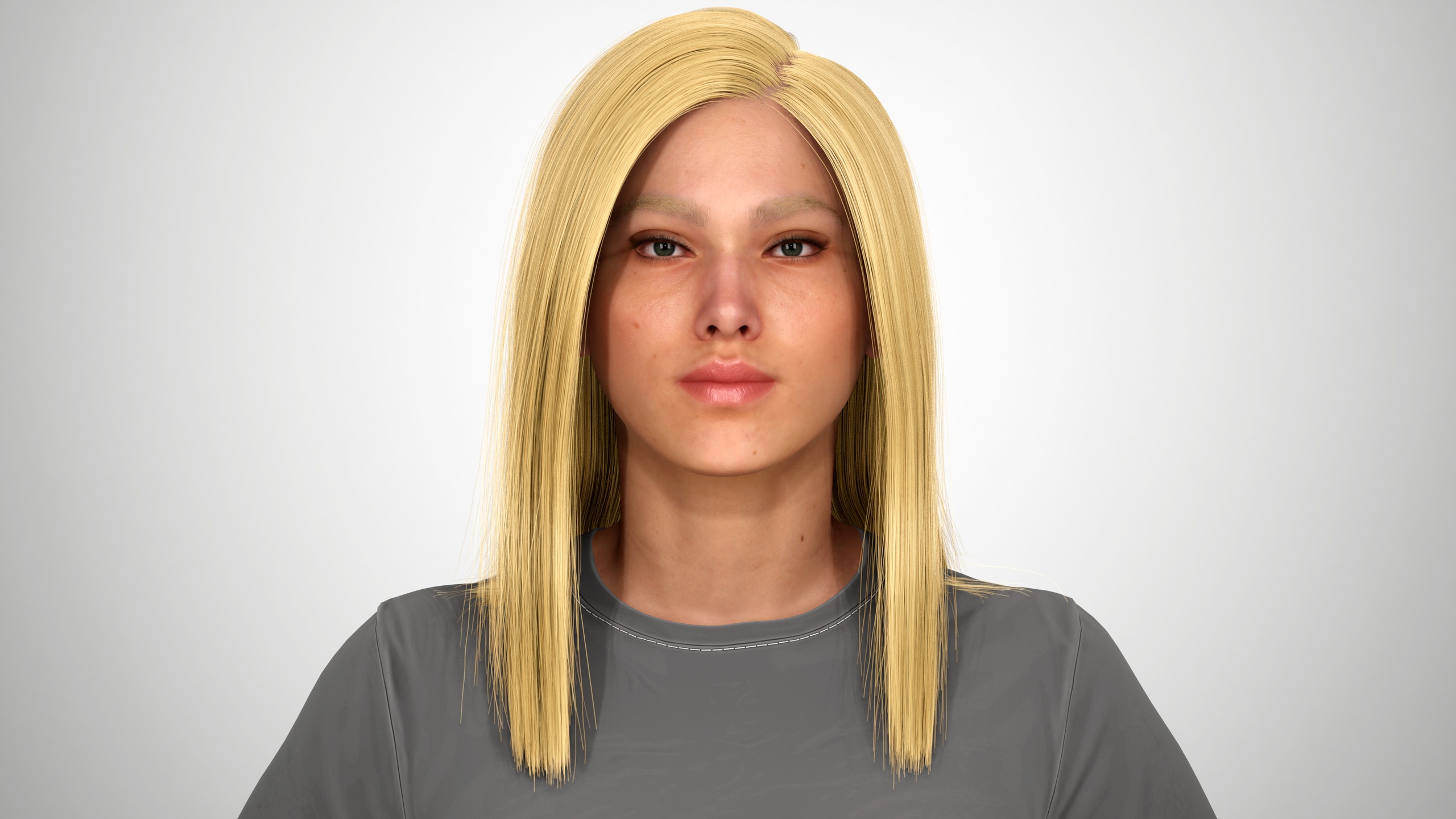 Media 1 for listing Long Straight Hair - MetaHuman Hair Groom