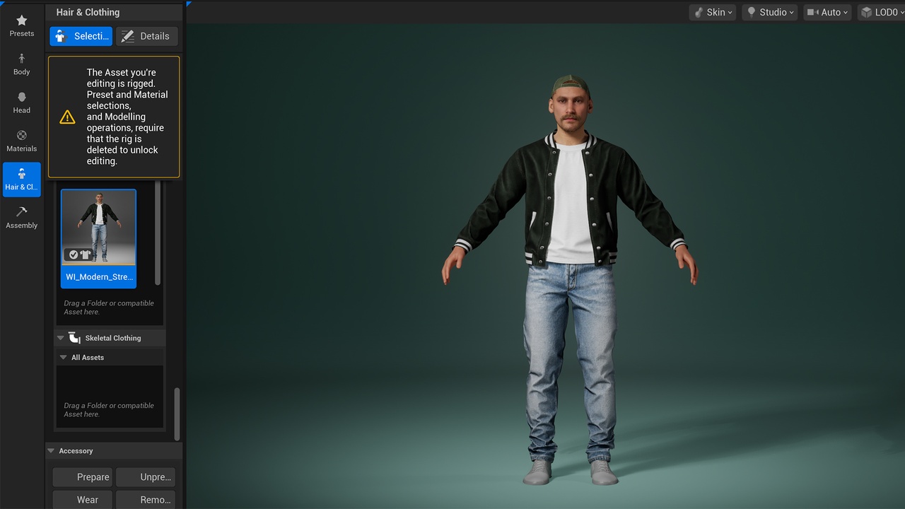 Media 1 for listing MetaHuman Modern Streetwear Pack - Parametric MetaHuman Clothing