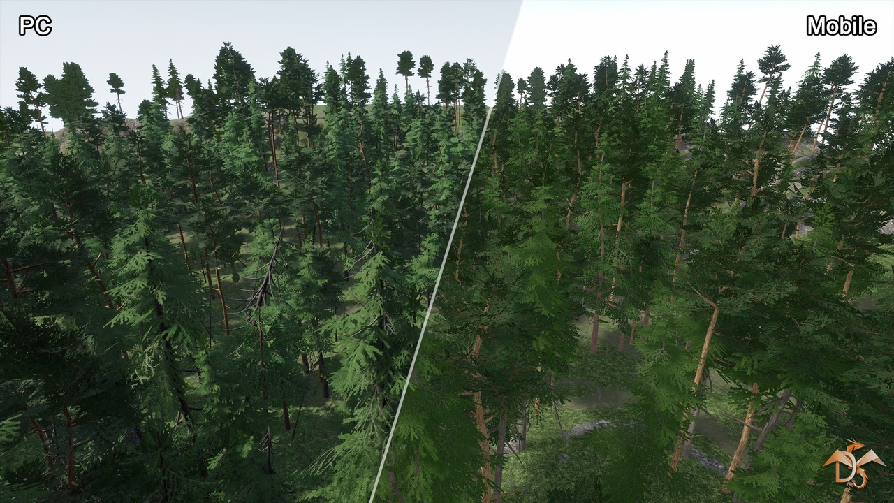 Coniferous Trees and Plants for Mobile