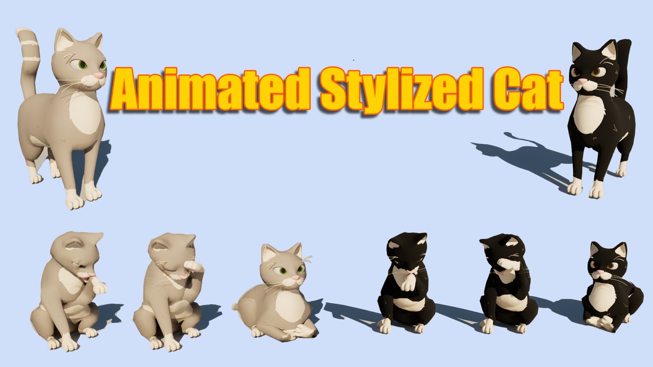 Media 1 for listing Cat - animated stylized