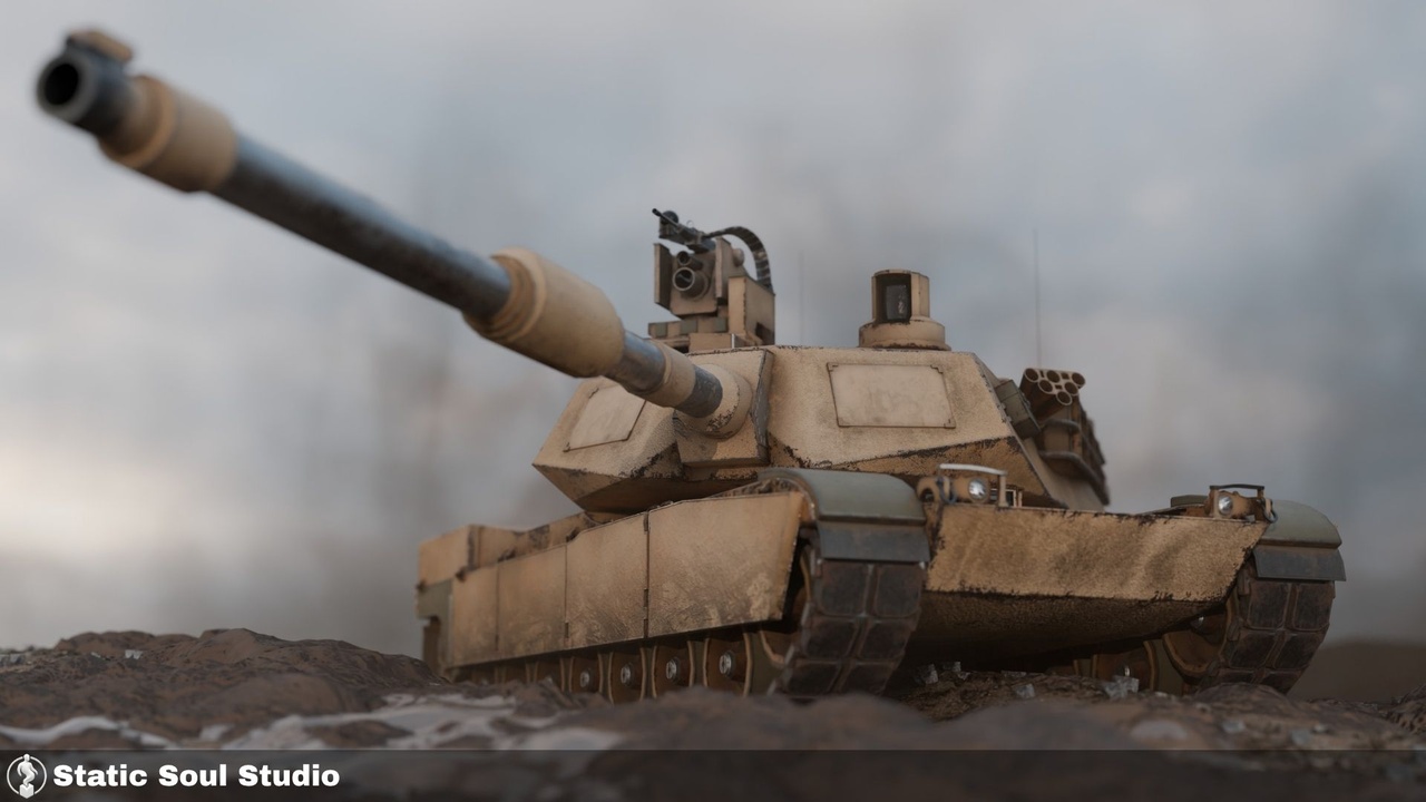 Media 1 for listing M1A2 Abrams Battle Tank Pack ( 8 Skin Design , Customizable Pieces , Optimized )