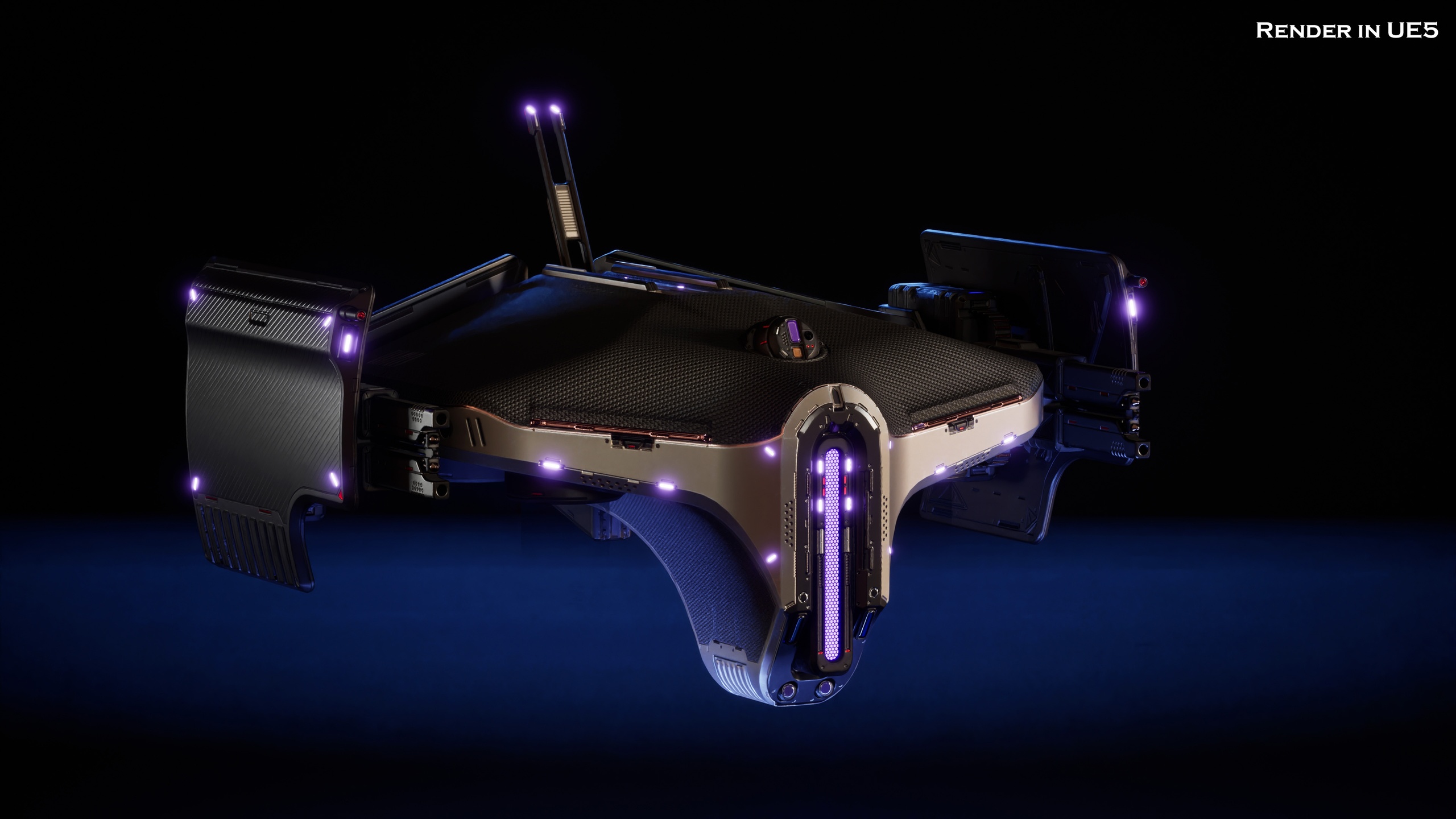 الوسائط 1 للقائمة Sci-Fi Drone 3