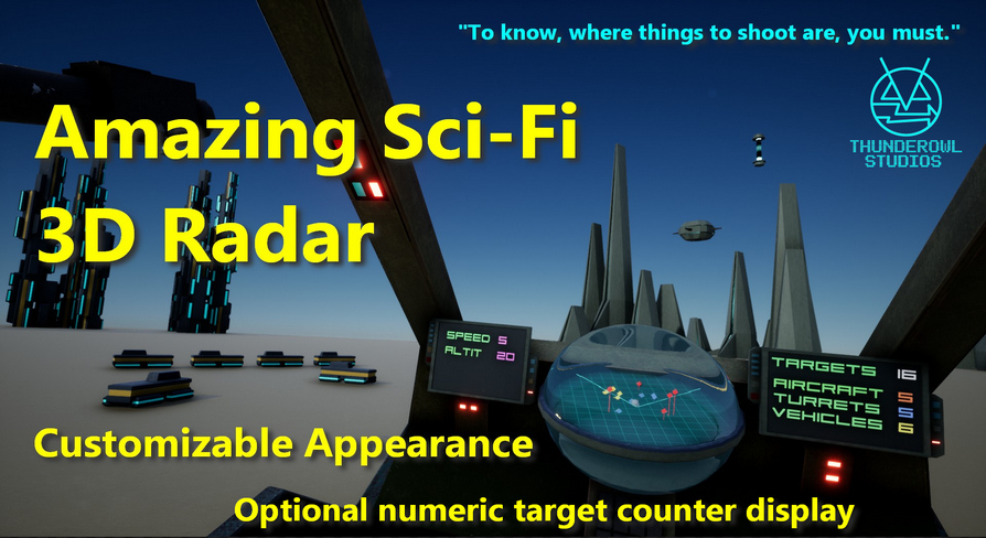 Amazing Sci-Fi 3D Radar | Fab