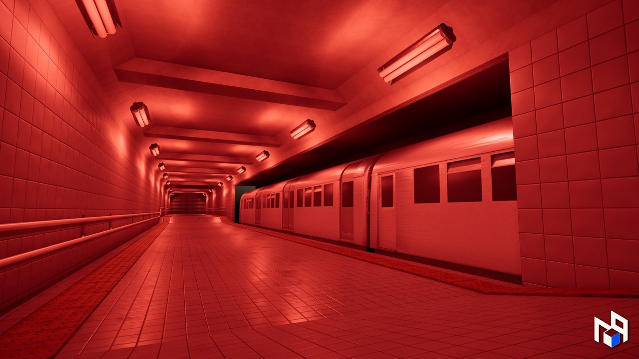 Media 1 for listing Underground Metro Station Environment, Modular Subway Level