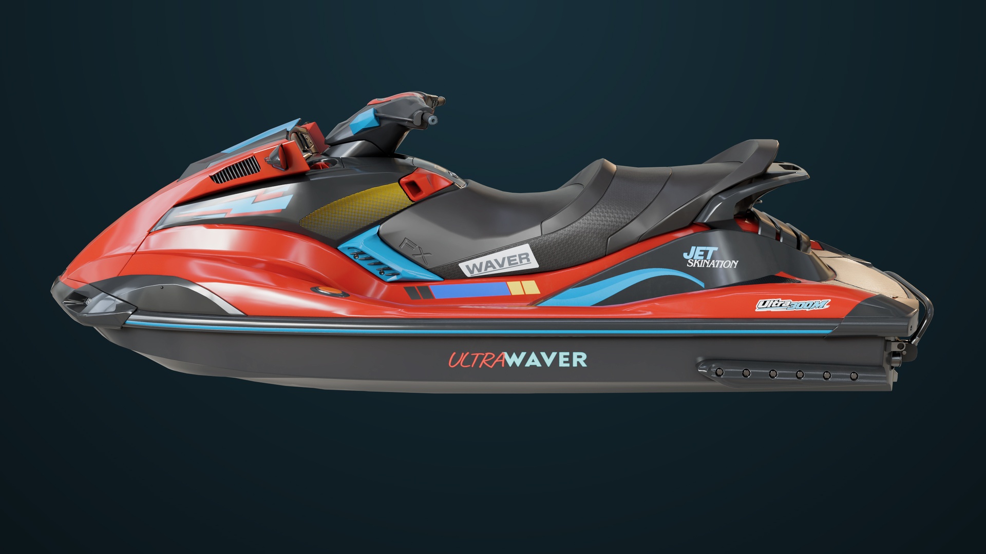 Media 1 for listing Jet Ski 01 Red Generic All PBR Unity UE Textures
