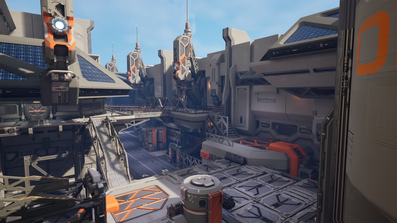 Modular SciFi Industrial Base Environment B | Fab