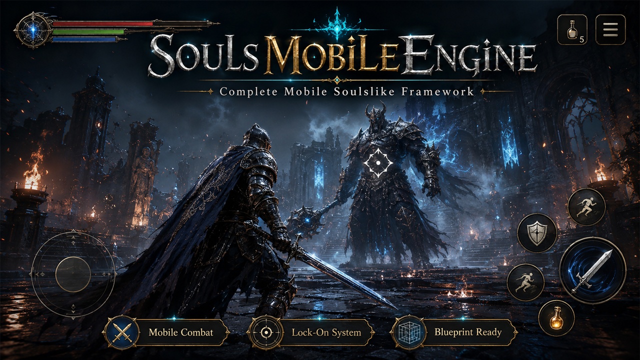 Media 1 for listing SoulsMobileEngine - Mobile Soulslike Complete Project