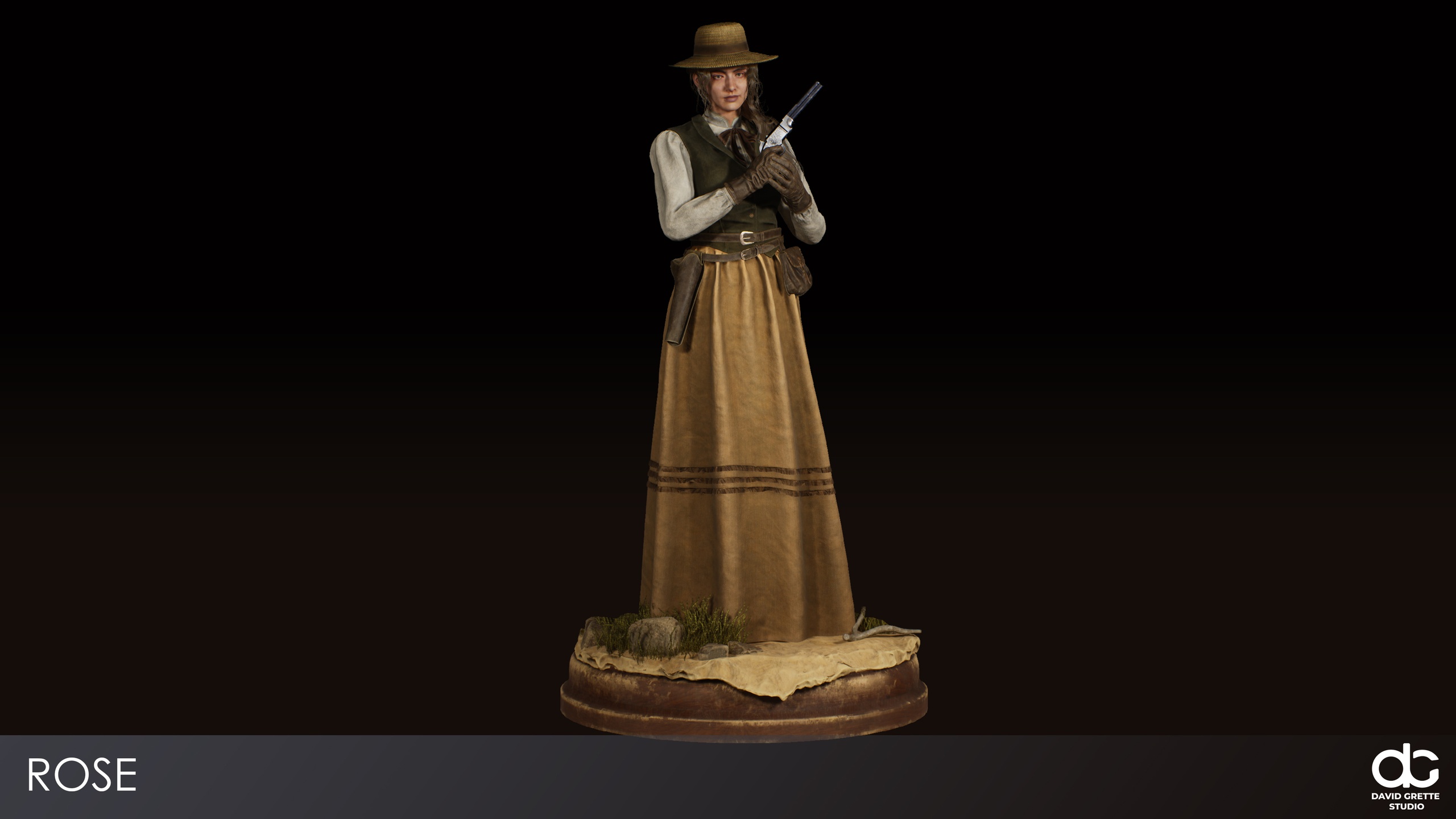 Media 1 for listing Western Character Rose- Adventure Ordinary RPG Action Citizen Wild West Woman