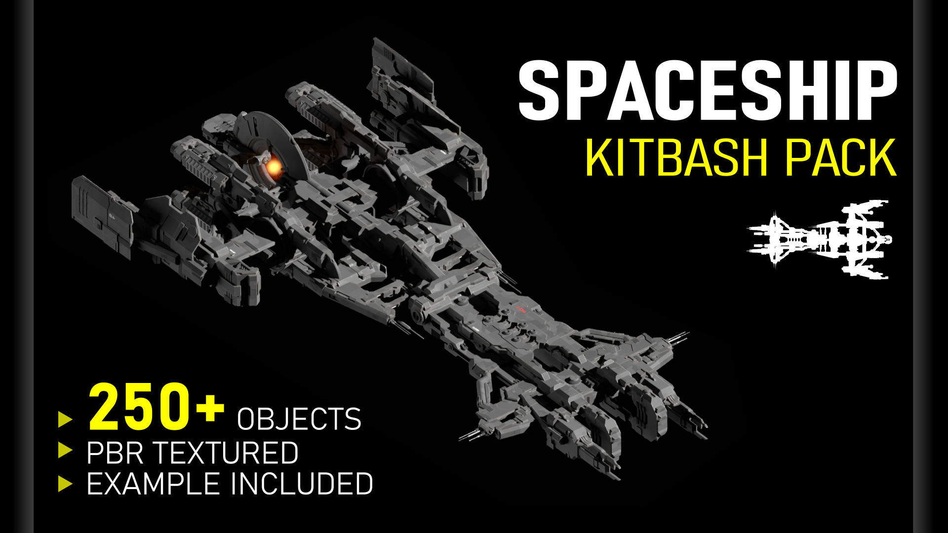 Spaceship Kitbash Pack | Fab