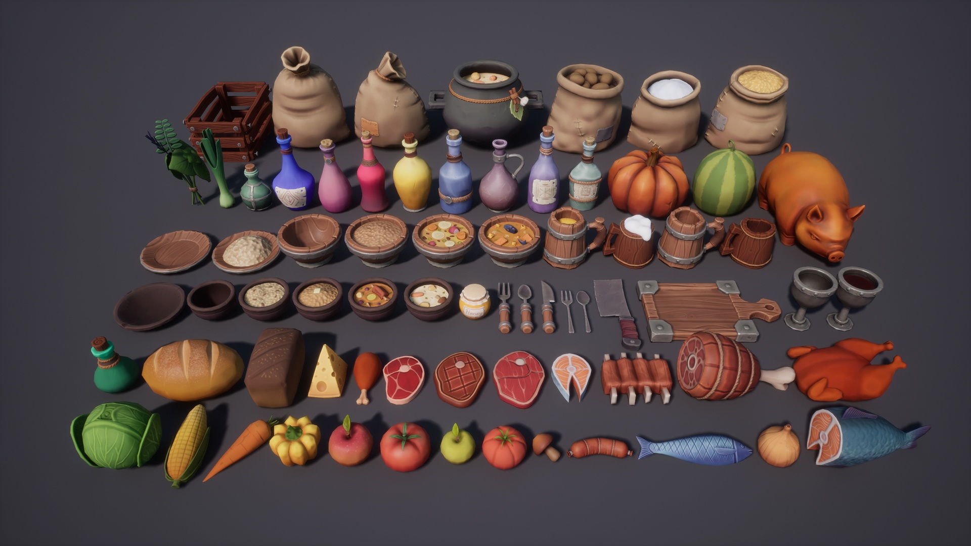 Media 1 for listing Stylized Food Pack