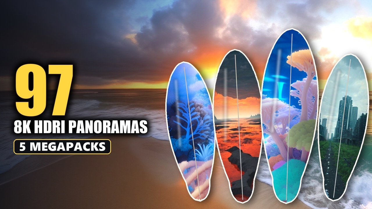 Media 1 for listing Underwater, Ocean & Lava HDRI Bundle - 97 8K Panoramas: Post-Apocalyptic
